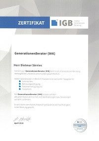 Zertifikat IGB klein